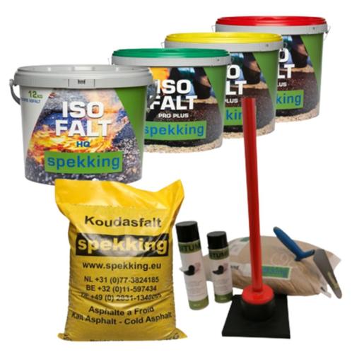 Koudasfalt 0/4 mm (25 KG) gele zak - reparatieasfalt, Tuin en Terras, Grind, Keien en Split, Nieuw, Overige typen, Zwart, Overige materialen