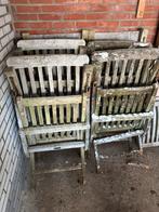 Teakhouten Tuinstoelen en Ligstoelen, Ophalen, Gebruikt, Teakhout, Inklapbaar