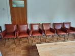 Leren fauteuils/ eetkamer stoelen merk; Jess design, Huis en Inrichting, Fauteuils, Ophalen, Gebruikt, 75 tot 100 cm, 50 tot 75 cm