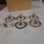 6 Pagnossin kleine expresso kopjes en 5 schoteltjes, Ophalen of Verzenden