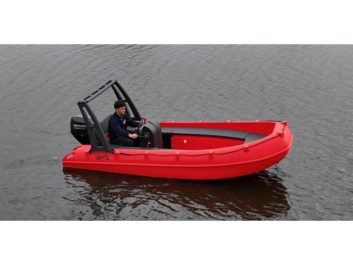 Whaly 435 Mercury 30pk, Watersport en Boten, Vis- en Consoleboten, Nieuw, 30 tot 50 pk, 3 tot 6 meter, Benzine, Overige materialen