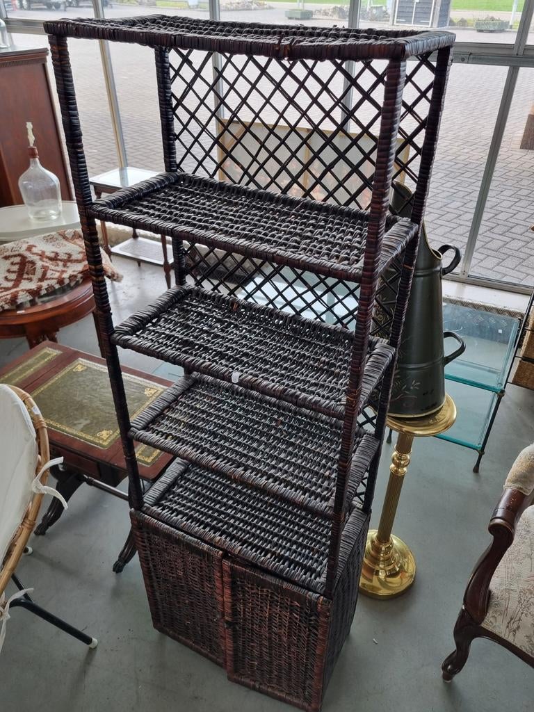 Rotan kast vintage, Ophalen, 25 tot 50 cm, 50 tot 100 cm, Minder dan 100 cm