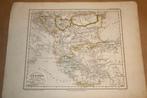 Zeldzame antieke kaart - Griekenland en Turkije - 1860 !!, Boeken, Atlassen en Landkaarten, Gelezen, Landkaart, 1800 tot 2000