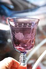 5 mooie antieke gekleurde glazen, Antiek en Kunst, Ophalen of Verzenden