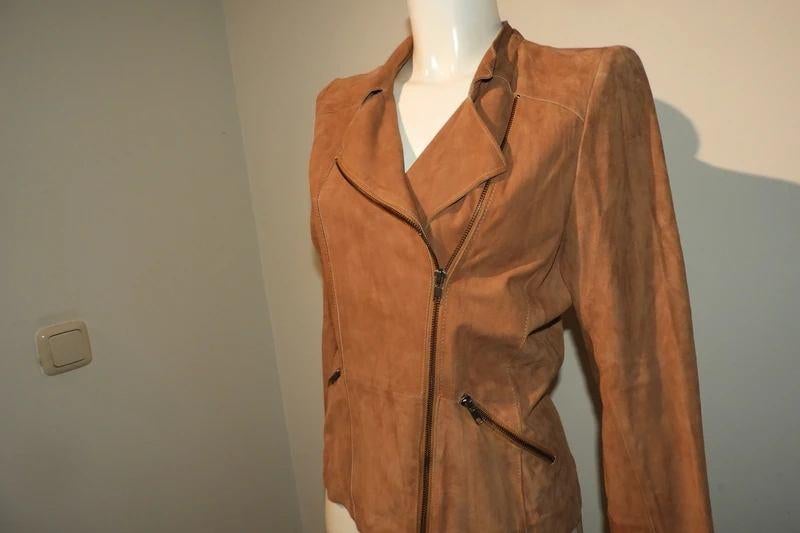 Goosecraft leren jasje soepel leer bruin cognac kleur mt L, Kleding | Dames, Jassen | Zomer, Goosecraft, Bruin, Verzenden, Maat 42/44 (L)