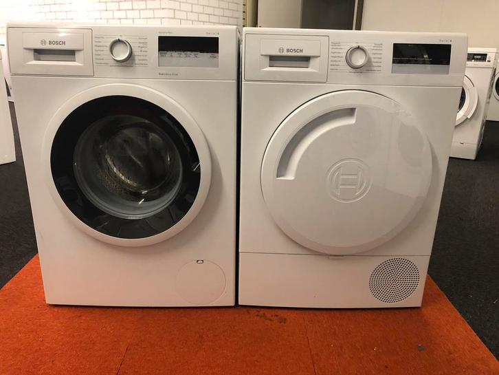DAG DEAL €500 SET wasmachine + warmtepomp droger 8kg A+++, Witgoed en Apparatuur, Wasdrogers, Zo goed als nieuw, 8 tot 10 kg, Minder dan 85 cm