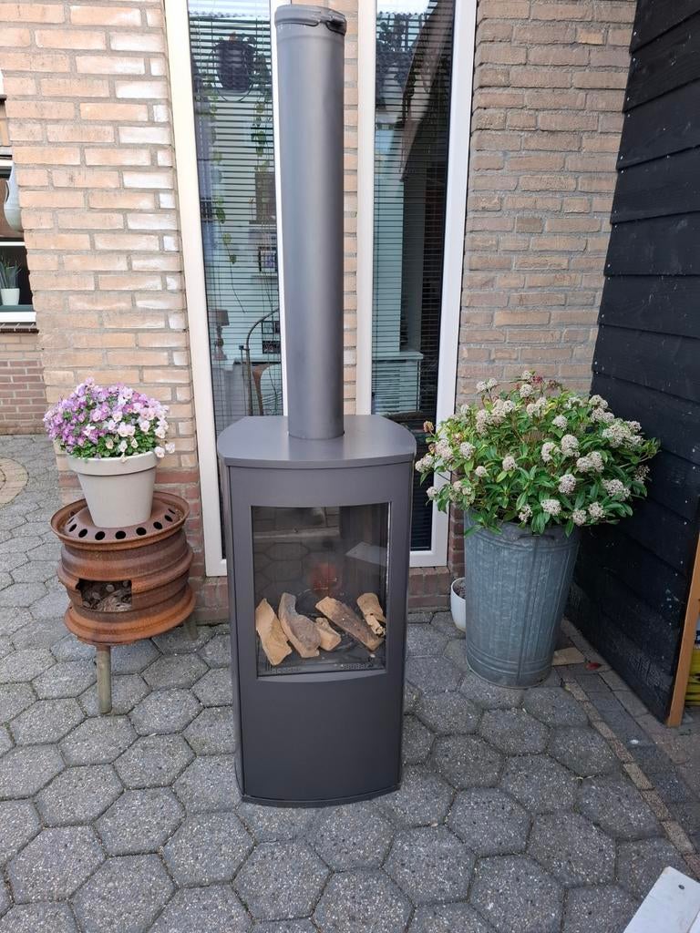 Gaskachel met afstandsbediening - Zeer goede staat, Gas, Ophalen of Verzenden, Zo goed als nieuw, Vrijstaand