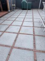 Natuurstenen belgische blauwsteen tegels 60x60, 38,52m2, Tuin en Terras, Tegels en Klinkers, Ophalen, Gebruikt, Terrastegels, Natuursteen