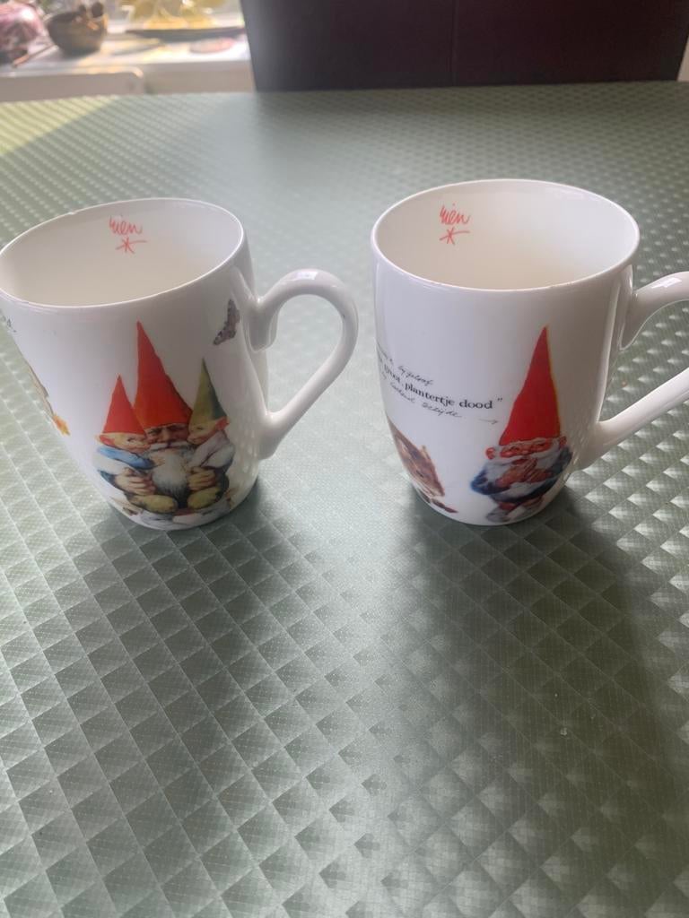 Rien Poortvliet David de Kabouter bekers, Ophalen of Verzenden, Zo goed als nieuw, Overige stijlen, Kop(pen) en/of Schotel(s)