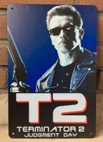TERMINATOR 2 T2 METALEN Retro Arcade film Wandbord, Ophalen of Verzenden, Nieuw