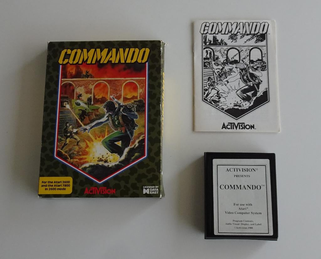 Commando compleet voor Atari 2600, 1 speler, Zo goed als nieuw, Atari 2600, Vanaf 7 jaar