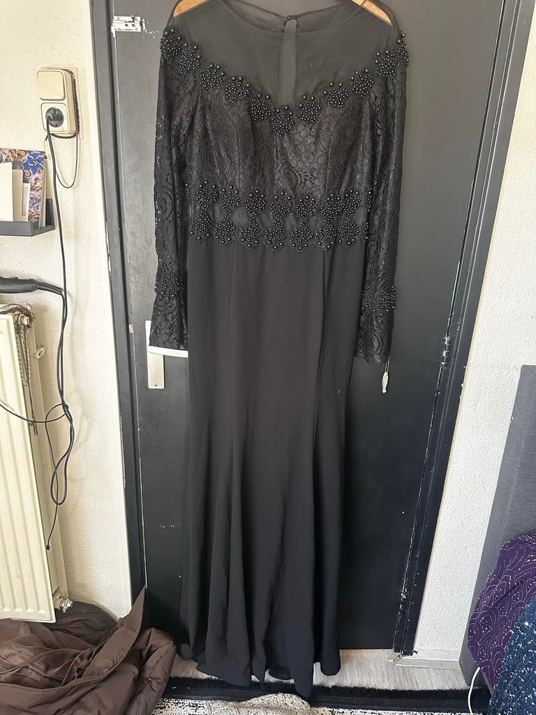 Ongedragen galajurk/abiye Maat 42-44, Kleding | Dames, Jurken, Zwart, Maat 42/44 (L), Nieuw, Ophalen of Verzenden