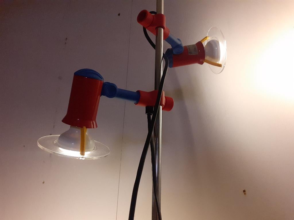 jaren 80 design Ikea Memphis vloerlamp 2 spots retro vintage, Gebruikt, Ikea, 100 tot 150 cm, ?