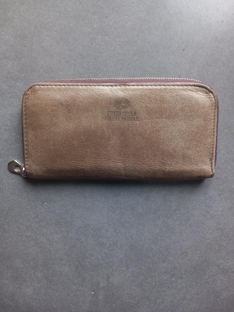 Portemonnee Fred de la Bretoniere, Sieraden, Tassen en Uiterlijk, Overige merken, Gebruikt, Bruin, Ophalen of Verzenden