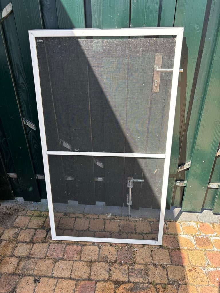 Luxaflex inzethor - Wit, 75x130 cm, Doe-het-zelf en Verbouw, Deuren en Horren, Ophalen, Kunststof, Gebruikt, Minder dan 80 cm