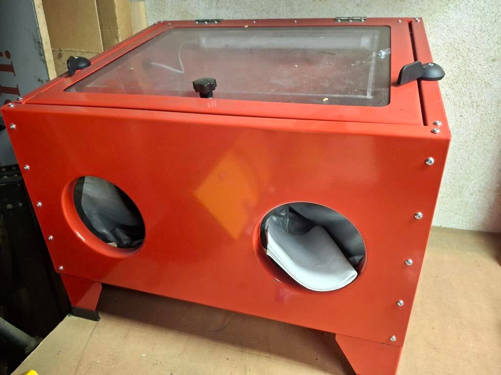 90L straalcabine nooit gebruikt inclusief 4kg glasparel, Ophalen, Nieuw