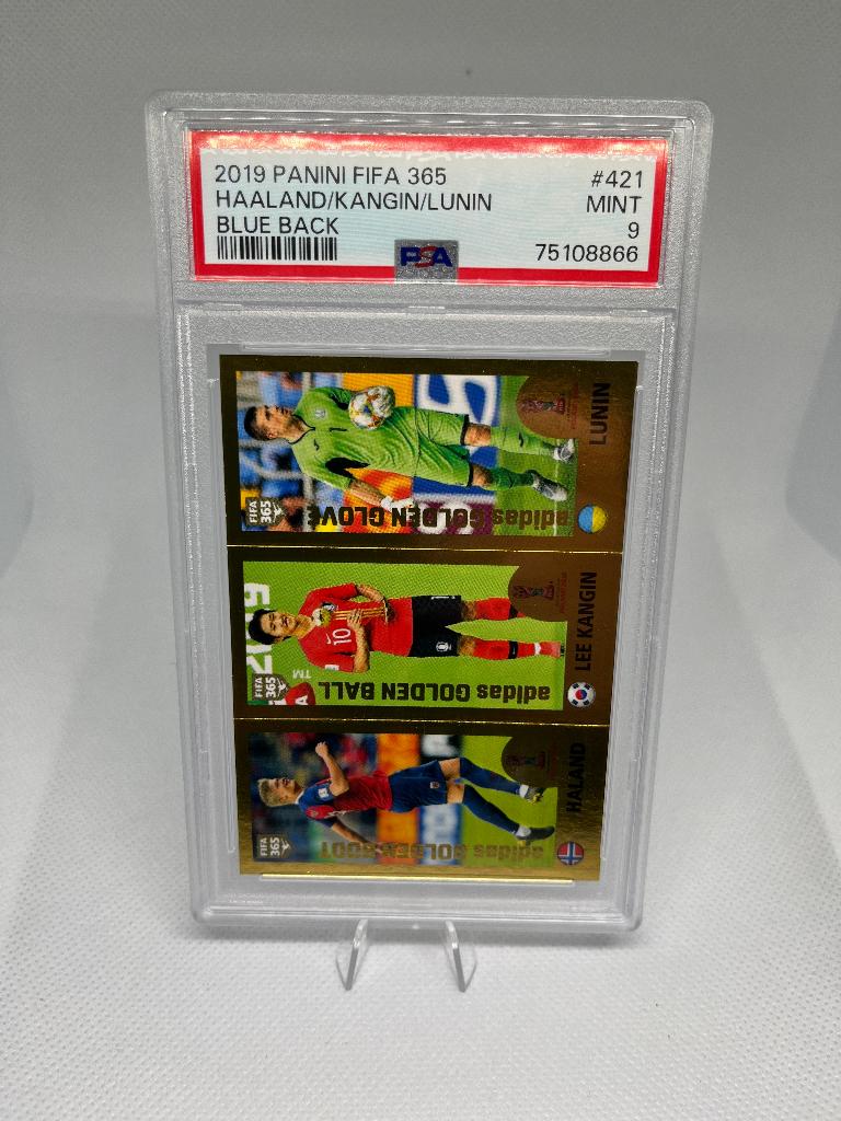 PSA 9 Erling Haaland 2019 Panini Fifa 365 Rookie RC, Verzenden, Nieuw, Buitenlandse clubs, Poster, Plaatje of Sticker