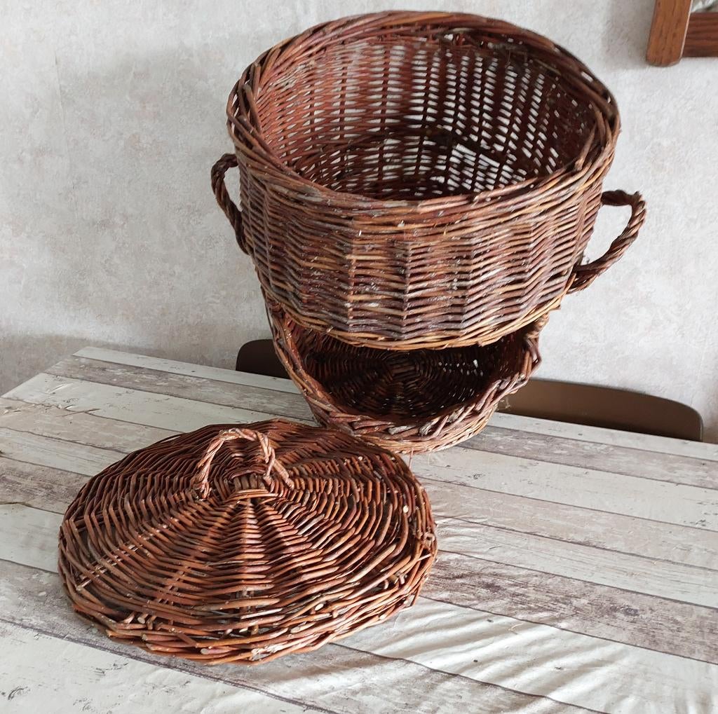 Bijna nieuwe  gevlochten aardappelmand, Tuin en Terras, Tuinvazen, Ophalen, Zo goed als nieuw