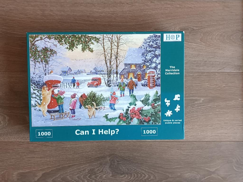 HOP puzzel (Can I Help) 1000 st, Hobby en Vrije tijd, Denksport en Puzzels, Ophalen of Verzenden, 500 t/m 1500 stukjes, Gebruikt