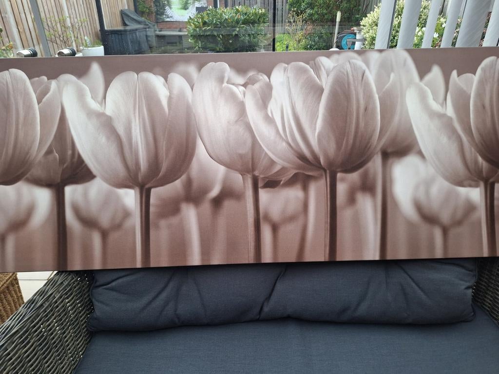 Ikea PJÄTTERYD afbeelding tulpen 140x56 cm, Huis en Inrichting, Woonaccessoires | Schilderijen, Tekeningen en Foto's, Ophalen