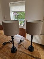 Twee schemerlampen 50 cm hoog, Huis en Inrichting, Lampen | Tafellampen, Ophalen