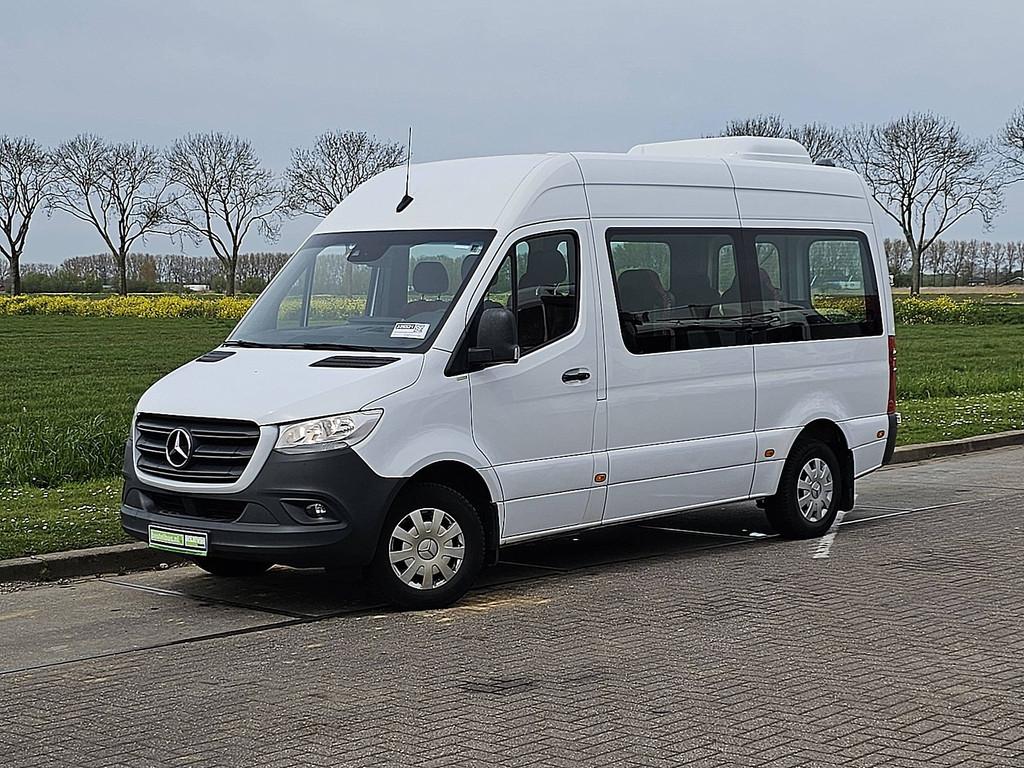 MERCEDES-BENZ SPRINTER 314 l2h2 9-pers 2x airco, Auto's, Bestelauto's, Elektrische buitenspiegels, Gebruikt, Euro 6, 143 pk