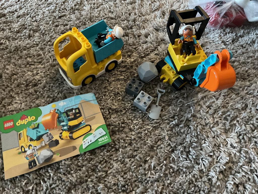 Duplo set graaf machine, Ophalen, Zo goed als nieuw, Duplo