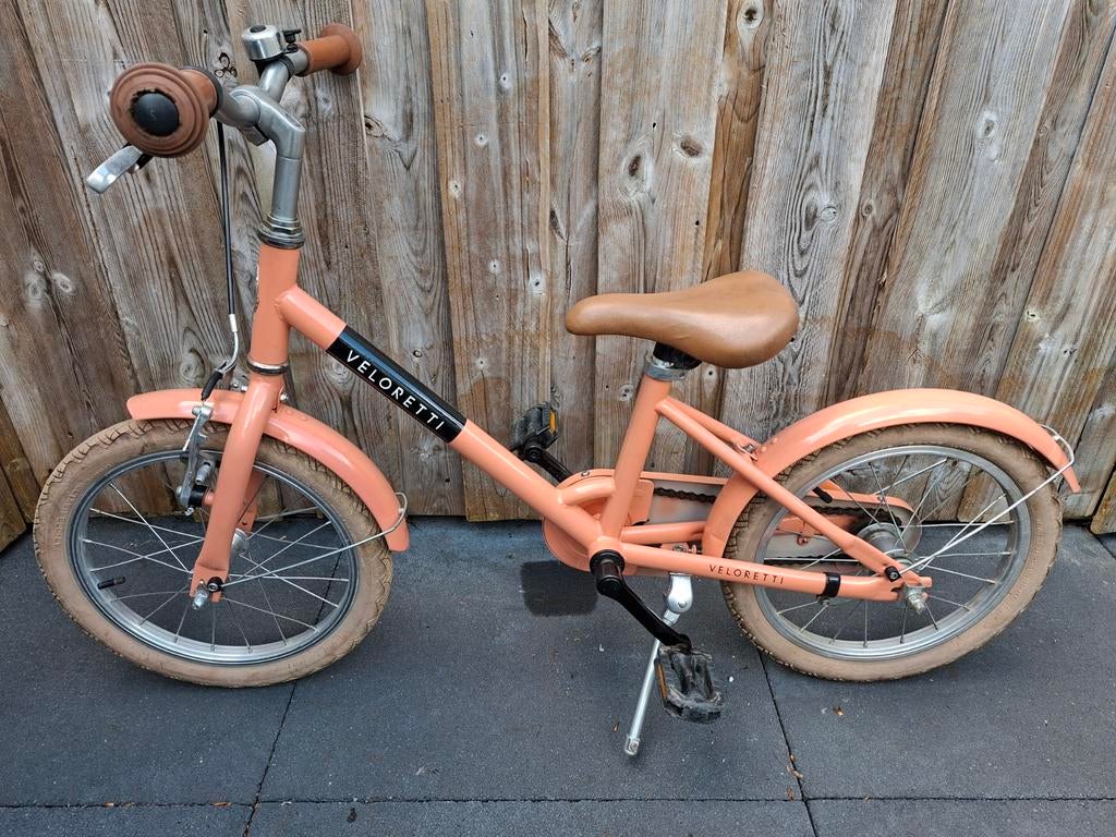 meisjes fiets 16 inch veloretti maxi blazing salmon, Ophalen, Gebruikt, 16 inch, Handrem