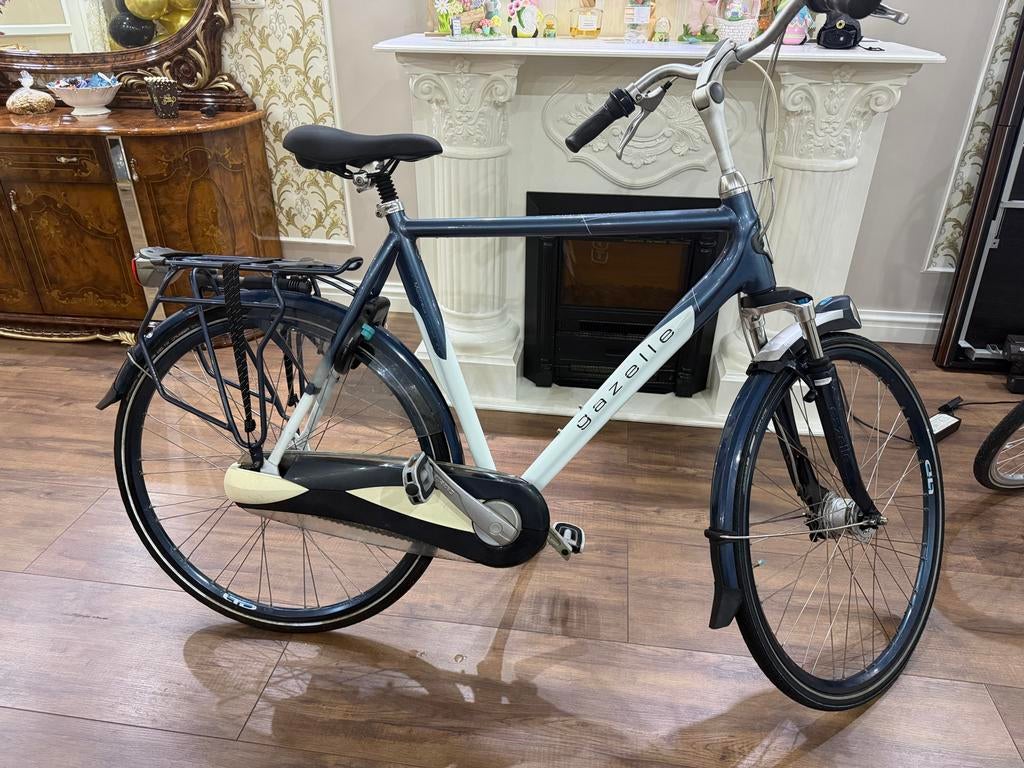 Gazelle herenfiets, Ophalen, Gebruikt, Velgrem, Versnellingen