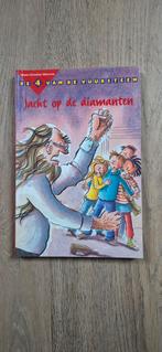 Boek, de 4 van de vuursteen, de jacht op de diamanten, Boeken, Ophalen of Verzenden, Zo goed als nieuw, Marie Christine wiersma