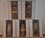 Ozz Franca Big Eyed Prints - Set van 5 - 1965, Ophalen of Verzenden