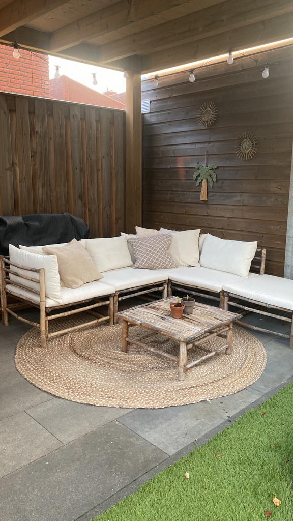 Creme kussens (VidaXL) voor loungeset, Ophalen, Gebruikt, Loungeset