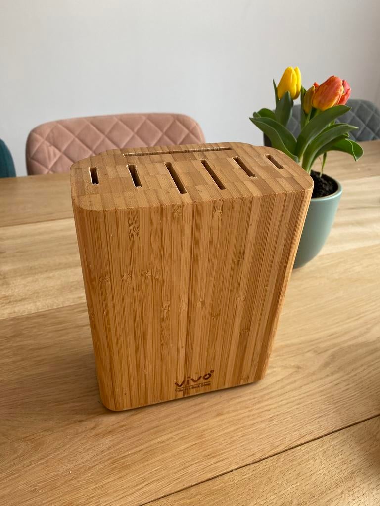 Messenblok Villeroy en Boch, Ophalen of Verzenden, Zo goed als nieuw, Hout