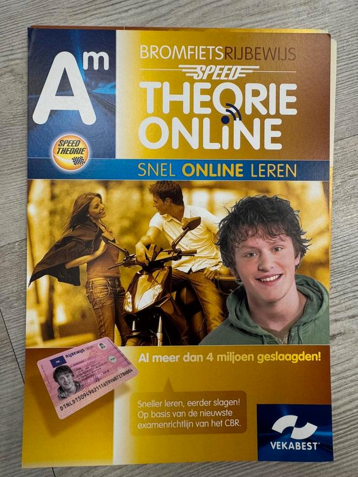Vekabest bromfiets/scooter online theoriecursus GOEDKOOP, Boeken, Studieboeken en Cursussen, Zo goed als nieuw, Niet van toepassing