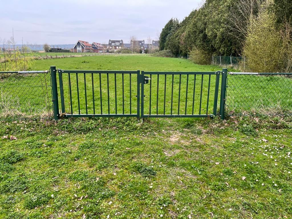 Hekwerk groen 3,40, Tuin en Terras, Tuinhekken en Hekwerk, Ophalen, Gebruikt, IJzer