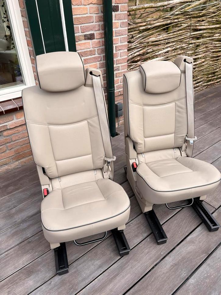 2x Renault Espace IV Lederen Stoelen camper, Auto-onderdelen, Interieur en Bekleding, Renault, Gebruikt, Ophalen