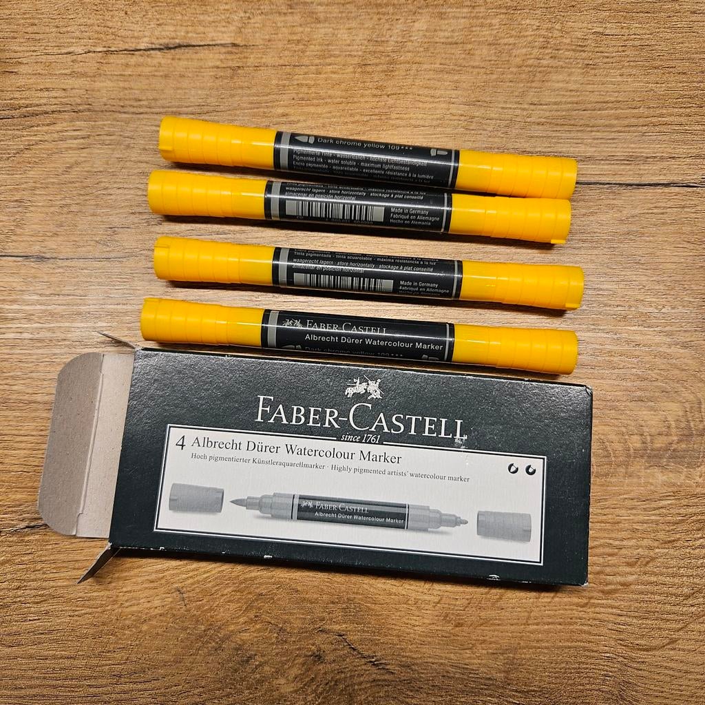 Faber-Castell Aquarel Marker - Chroomgeel, Ophalen of Verzenden, Nieuw, Waterverf