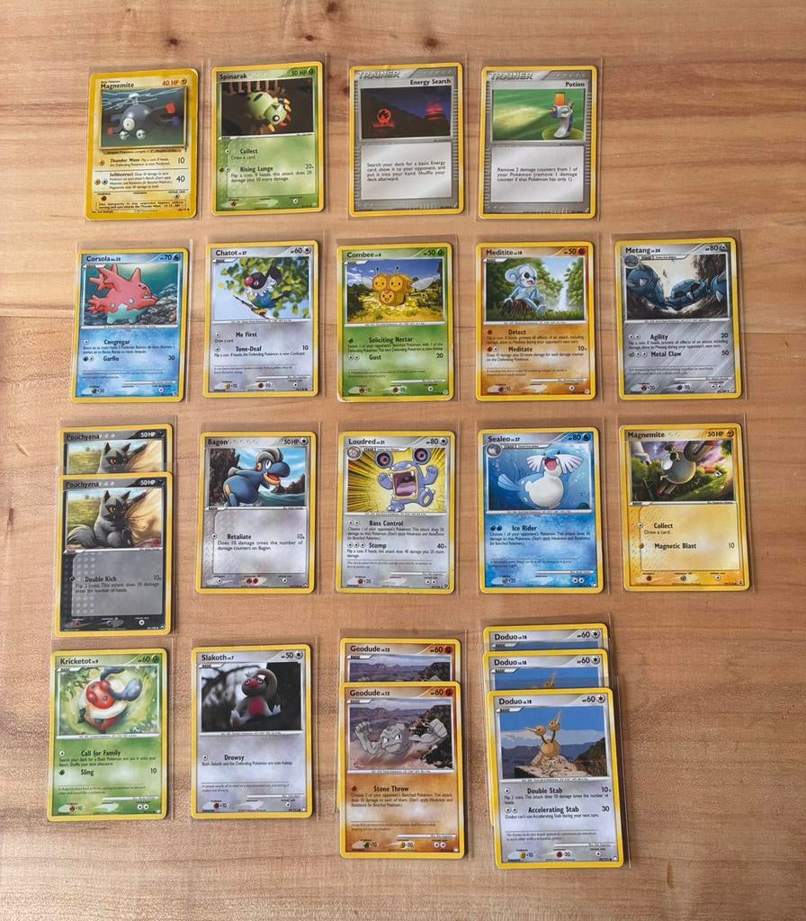 22 Pokémon kaarten: EX, Diamond & Pearl, Legendary Collectio, Ophalen of Verzenden, Zo goed als nieuw, Meerdere kaarten
