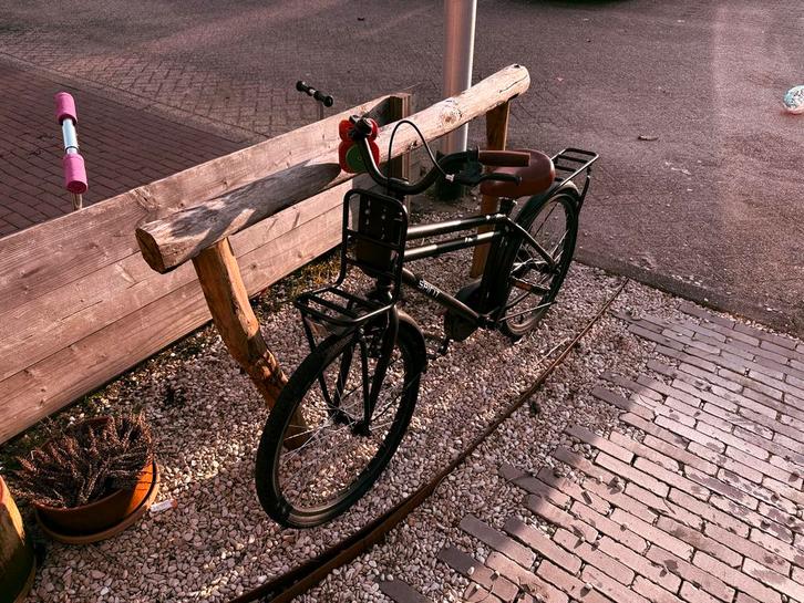 Spirit jongensfiets 22 inch - Zwart, Fietsen en Brommers, Fietsen | Jongens, Gebruikt, 22 inch, Handrem, Ophalen of Verzenden