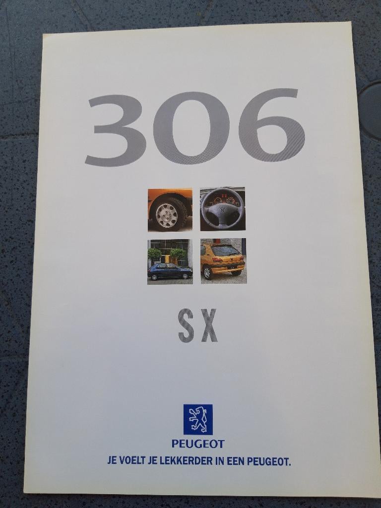 folder Peugeot 306 SX Limited Edition 1998 - Nederlands, Ophalen of Verzenden, Zo goed als nieuw, Peugeot