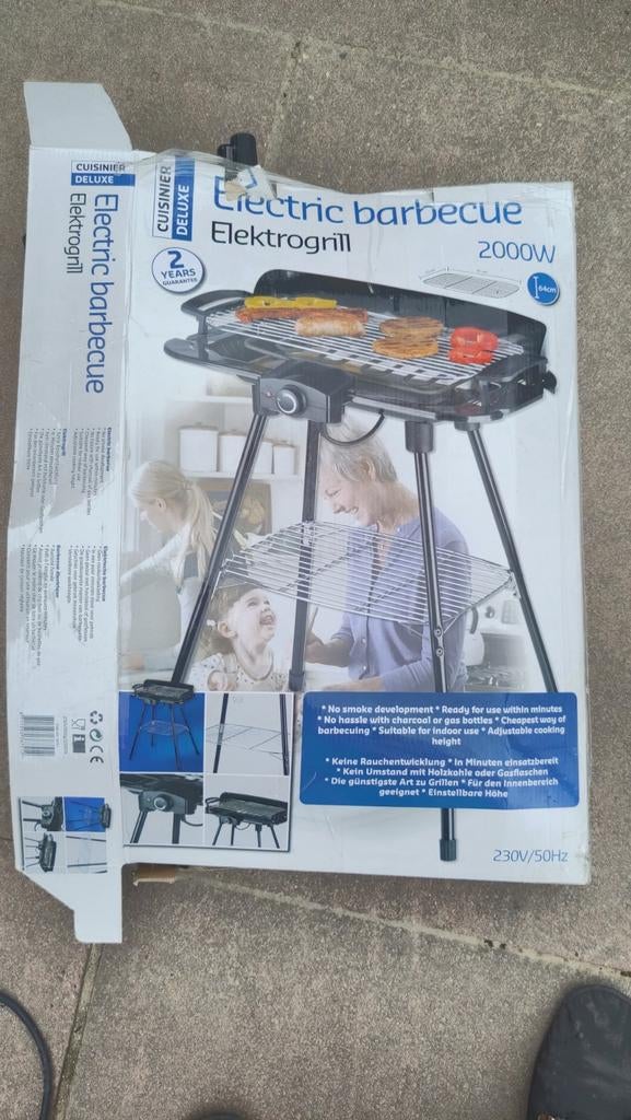 Elektrische bbq, mobiel formaat, Ophalen