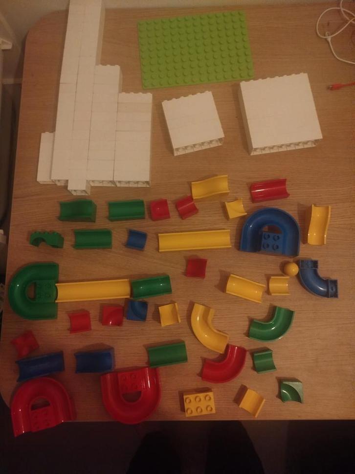 Hubelino Knikkerbaan Set - 37 Baanstukken, 80 Bouwblokken, Kinderen en Baby's, Speelgoed | Bouwstenen, Ophalen of Verzenden