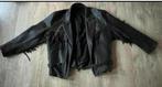 leren zwarte jas met franjes, Ophalen of Verzenden, Tweedehands, Jas | leer