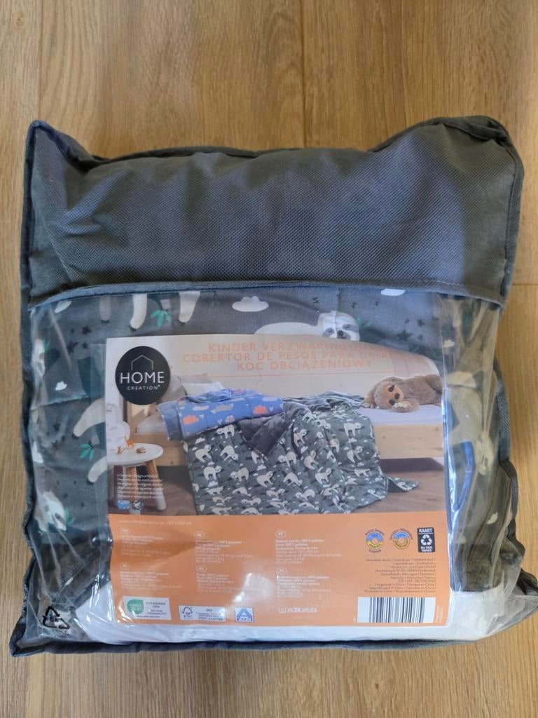 Kinder verzwaringsdeken met luiaard print, Ophalen of Verzenden