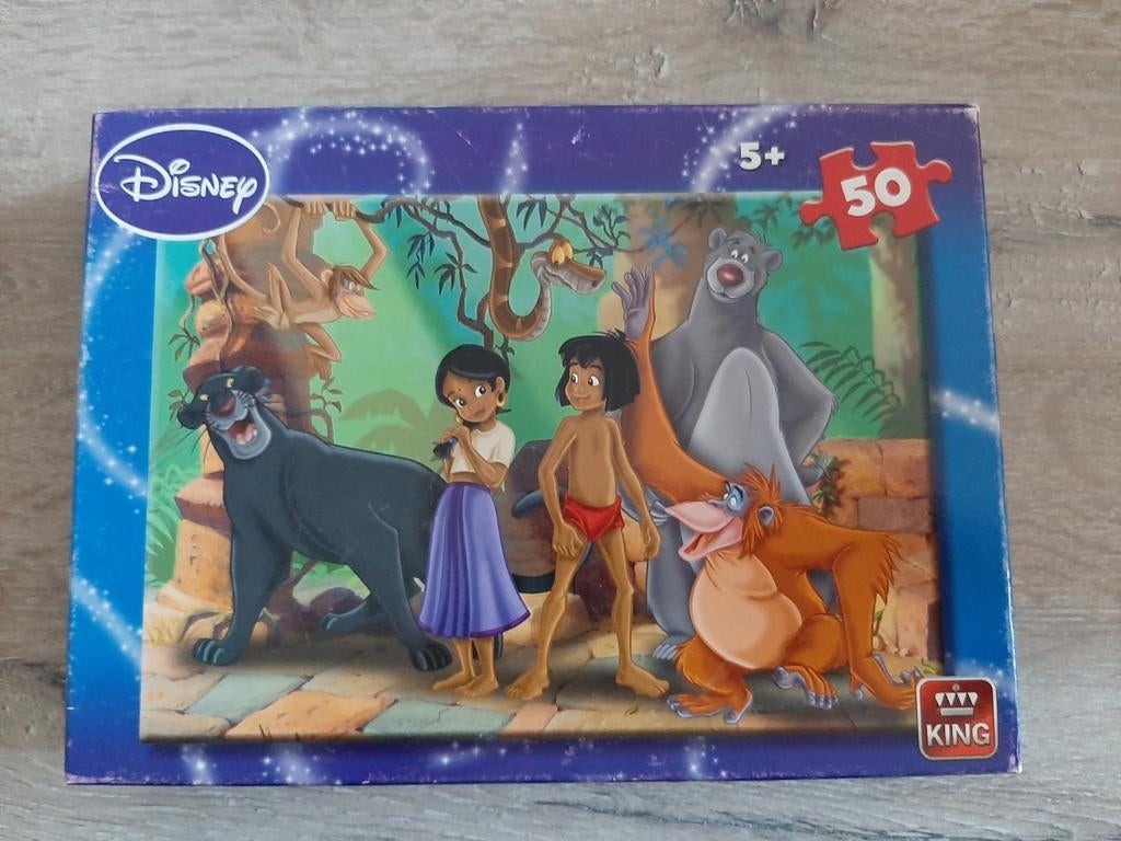 Disney Jungle Boek puzzel 50 stukjes, Ophalen of Verzenden, 10 tot 50 stukjes, Gebruikt, 4 tot 6 jaar