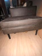 Leren bank met hocker, Huis en Inrichting, Ophalen, Gebruikt, Driepersoons, 200 tot 250 cm