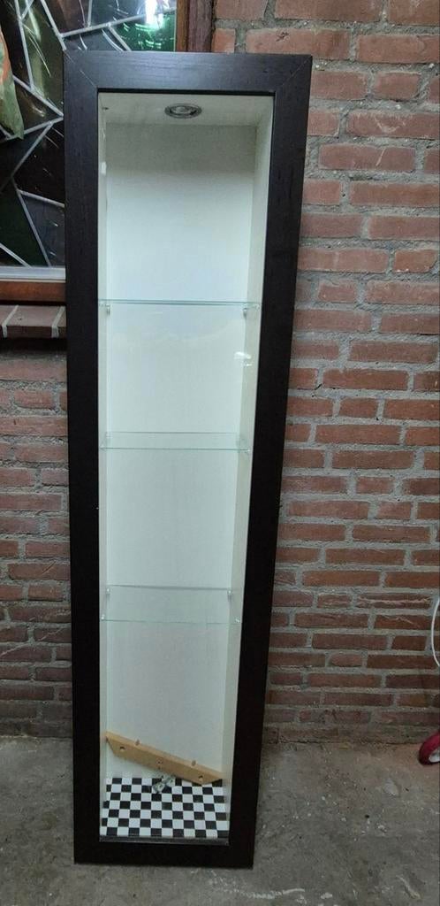 1 x Ikea Bertby hangvitrinekast bruin, Ophalen, Minder dan 50 cm, Gebruikt, Minder dan 25 cm