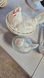 Westmoreland "Hen on Nest" Melkglas Schaal, Antiek en Kunst, Ophalen of Verzenden