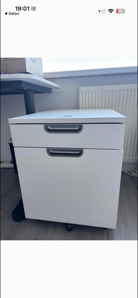 Ikea GALANT ladeblok op wielen, wit, Ophalen of Verzenden, Gebruikt