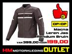 Leren motorjas Macna Rendum Bruin - Maat MEN 50 52, Motoren, Kleding | Motorkleding, Info@huybersmotoren.nl, Heren, HM - Sale